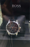  Shop Authentic Hugo Boss Jet Black Dial Black Leather Strap Watch for Men - 1513279 - Luxxuri