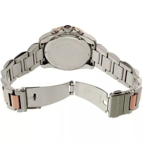  Shop Authentic Michael Kors Brecken Chronograph White Dial Two Tone Steel Strap Watch For Women - MK6368 - Luxxuri