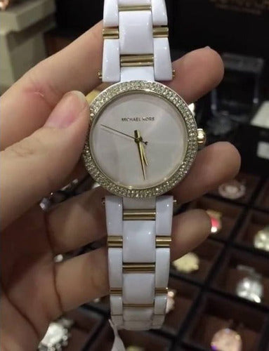  Shop Authentic Michael Kors Delray Rose Gold Dial White Steel Strap Watch for Women - MK4315 - Luxxuri