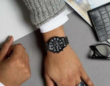  Shop Authentic Hugo Boss Chronograph Black Dial Black Steel Strap Watch for Men - 1513180 - Luxxuri