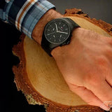  Shop Authentic Tommy Hilfiger Justin Chronograph Black Dial Black Steel Strap Watch For Men - 1792055 - Luxxuri