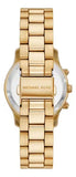  Shop Authentic Michael Kors Runway Chronograph Gold Dial Gold Steel Strap Watch For Women - MK7326 - Luxxuri