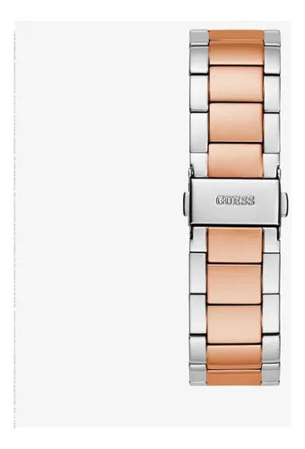  Shop Authentic Guess Sunray Multifunction Crystals Silver Dial Two Tone Steel Strap Watch For Women - GW0616L3 - Luxxuri