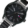  Shop Authentic Tommy Hilfiger Sneaker Quartz Black Dial Two Tone Steel Strap Watch for Men - 1791619 - Luxxuri