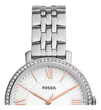  Shop Authentic Fossil Jacqueline Multifunction Moonphase White Dial Silver Steel Strap Watch for Women - ES5164 - Luxxuri