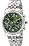  Shop Authentic Michael Kors Lexington Quartz Green Dial Silver Steel Strap Watch For Women - MK6222 - Luxxuri