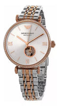  Shop Authentic Emporio Armani Gianni T-Bar Analog White Dial Two Tone Steel Strap Watch For Women - AR60019 - Luxxuri