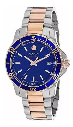  Shop Authentic Movado Series 800 Blue Dial Two Tone Steel Strap Watch for Men - 2600149 - Luxxuri