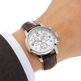  Shop Authentic Tissot T Race PRC 200 Chronograph White Dial Brown Leather Strap Watch for Men -  T17.1.516.32 - Luxxuri