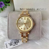  Shop Authentic Michael Kors Sofie Quartz Gold Dial Gold Steel Strap Watch For Women - MK3881 - Luxxuri