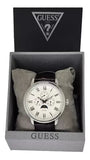  Shop Authentic Guess Delancy Quartz White Dial Brown Leather Strap Watch For Men - W0870G1 - Luxxuri