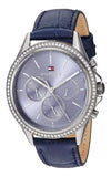  Shop Authentic Tommy Hilfiger Ari Quartz Diamonds Blue Dial Blue Leather Strap Watch for Women - 1781979 - Luxxuri