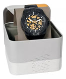  Shop Authentic Fossil Bronson Automatic Skeleton Black Dial Black Steel Strap Watch for Men - ME3217 - Luxxuri