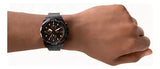  Shop Authentic Fossil Bronson Chronograph Black Dial Black Steel Strap Watch for Men - FS5851 - Luxxuri