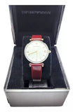  Shop Authentic Emporio Armani Gianni T-Bar Quartz Silver Dial Brown Leather Strap Watch For Women - AR11061 - Luxxuri