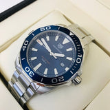 Shop Authentic Tag Heuer Aquaracer Blue Dial Silver Steel Strap Watch for Men - WAY101C.BA0746 - Luxxuri