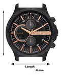  Shop Authentic Armani Exchange Chronograph Black Dial Black Steel Strap Watch For Men - AX2429 - Luxxuri