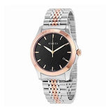  Shop Authentic Gucci G Timeless Black Dial Two Tone Steel Strap Watch For Men - YA126410 - Luxxuri