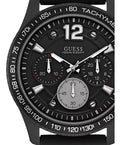  Shop Authentic Guess Fleet Chronograph Black Dial Black Rubber Strap Watch for Men - W0971G1 - Luxxuri