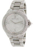Michael Kors Camille Crystal Pave Dial Silver Steel Strap Watch for Women - MK5869
