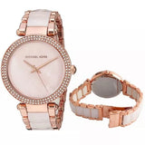  Shop Authentic Michael Kors Parker Mother of Pearl Pink Dial Two Tone Steel Strap Watch for Women - MK6402 - Luxxuri