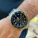  Shop Authentic Fossil FB-01 Chronograph Black Dial Silver Steel Strap Watch for Men - FS5864 - Luxxuri