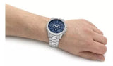  Shop Authentic Michael Kors Slim Runway Chronograph Blue Dial Silver Steel Strap Watch For Men - MK8917 - Luxxuri