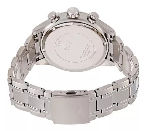  Shop Authentic Guess Circuit Chronograph Black Dial Silver Steel Strap Watch For Men - W0968G1 - Luxxuri