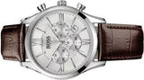  Shop Authentic Hugo Boss Ambassador Chronograph Silver Dial Brown Leather Strap Watch For Men - HB1513195 - Luxxuri