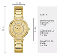  Shop Authentic Guess Montage Quartz Gold Dial Gold Steel Strap Watch For Women - GW0588L1 - Luxxuri