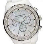  Shop Authentic Emporio Armani Ceramica Chronograph White Dial White Ceramic Strap Watch For Women - AR1456 - Luxxuri