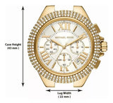  Shop Authentic Michael Kors Camille Chronograph White Dial Gold Steel Strap Watch For Women - MK6994 - Luxxuri