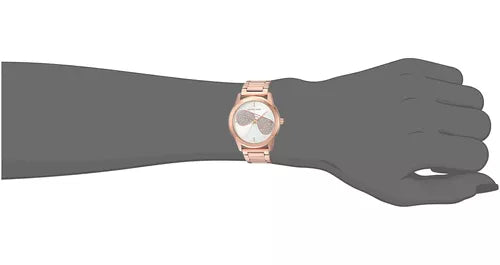  Shop Authentic Michael Kors Hartman Analog White Dial Rose Gold Steel Strap Watch For Women - MK3673 - Luxxuri