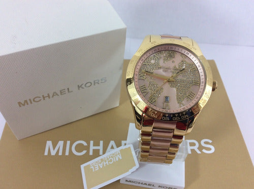  Shop Authentic Michael Kors Layton Rose Gold Dial Gold Stainless Steel Strap Watch for Women - MK6476 - Luxxuri