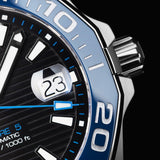  Shop Authentic Tag Heuer Aquaracer Calibre 5 Automatic Black Dial Black Nylon Strap Watch for Men - WAY211B.FC6363 - Luxxuri