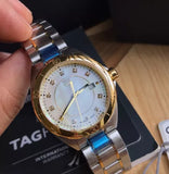  Shop Authentic Tag Heuer Formula 1 Diamonds Mother of Pearl White Dial Two Tone Steel Strap Watch for Women - WBJ1421.BB0648 - Luxxuri