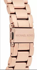 Michael Kors Bradshaw Quartz Rose Gold Dial Rose Gold Steel Strap Watch For Women - MK6556