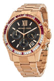  Shop Authentic Michael Kors Everest Chronograph Black Dial Rose Gold Steel Strap Watch for Women - MK6972 - Luxxuri