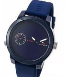 Shop Authentic Tommy Hilfiger Denim Quartz Blue Dial Blue Rubber Strap Watch for Men - 1791325 - Luxxuri