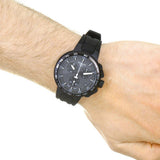  Shop Authentic Tissot T Race Cycling Chronograph Black Dial Black Rubber Strap Watch For Men - T111.417.37.441.03 - Luxxuri