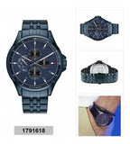  Shop Authentic Tommy Hilfiger Shawn Quartz Blue Dial Blue Steel Strap Watch for Men - 1791618 - Luxxuri