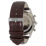  Shop Authentic Hugo Boss Ambassador Chronograph Silver Dial Brown Leather Strap Watch For Men - HB1513195 - Luxxuri
