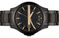  Shop Authentic Armani Exchange Hampton Chronograph Black Dial Black Steel Strap Watch For Men - AX2413 - Luxxuri