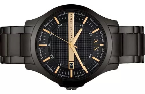  Shop Authentic Armani Exchange Hampton Chronograph Black Dial Black Steel Strap Watch For Men - AX2413 - Luxxuri