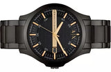  Shop Authentic Armani Exchange Hampton Chronograph Black Dial Black Steel Strap Watch For Men - AX2413 - Luxxuri