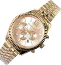  Shop Authentic Michael Kors Lexington Gold Dial Gold Steel Strap Watch for Women - MK6473 - Luxxuri