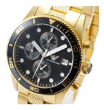  Shop Authentic Emporio Armani Chronograph Black Dial Gold Steel Strap Watch For Men - AR5857 - Luxxuri