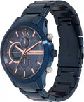  Shop Authentic Armani Exchange Hampton Chronograph Blue Dial Blue Steel Strap Watch For Men - AX2430 - Luxxuri