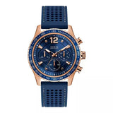  Shop Authentic Guess Fleet Blue Dial Blue Rubber Strap Watch for Men - W0971G3 - Luxxuri