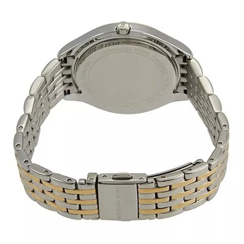  Shop Authentic Michael Kors Mindy Three Hand White Dial Two Tone Steel Strap Watch For Women - MK7084 - Luxxuri